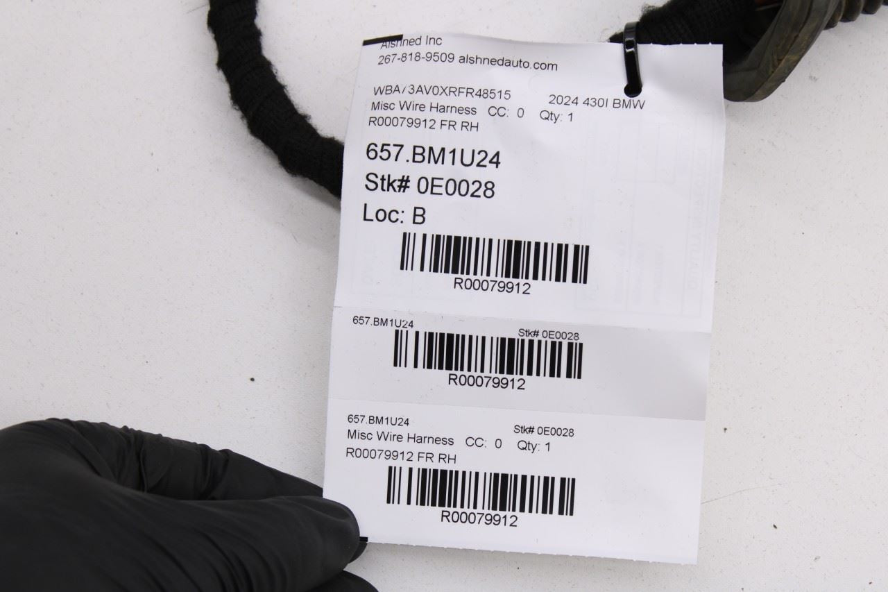 23-25 BMW 430i Gran Coupe xDrive Front Right Side Door Wire Harness 5A4DD87 OEM - Alshned Auto Parts