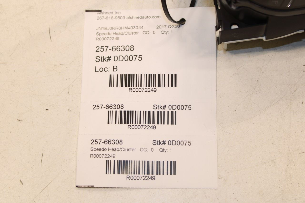 2014-17 Infiniti QX50 3.7L AWD Speedometer Gauge Instrument Cluster 112K Mileage - Alshned Auto Parts