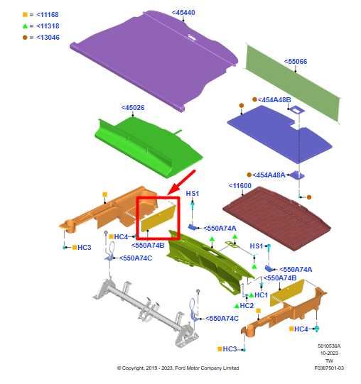 2020-25 Ford Explorer Rear Left Side Trunk Trim Panel Cover LB5Z-7845522-KD OEM - Alshned Auto Parts