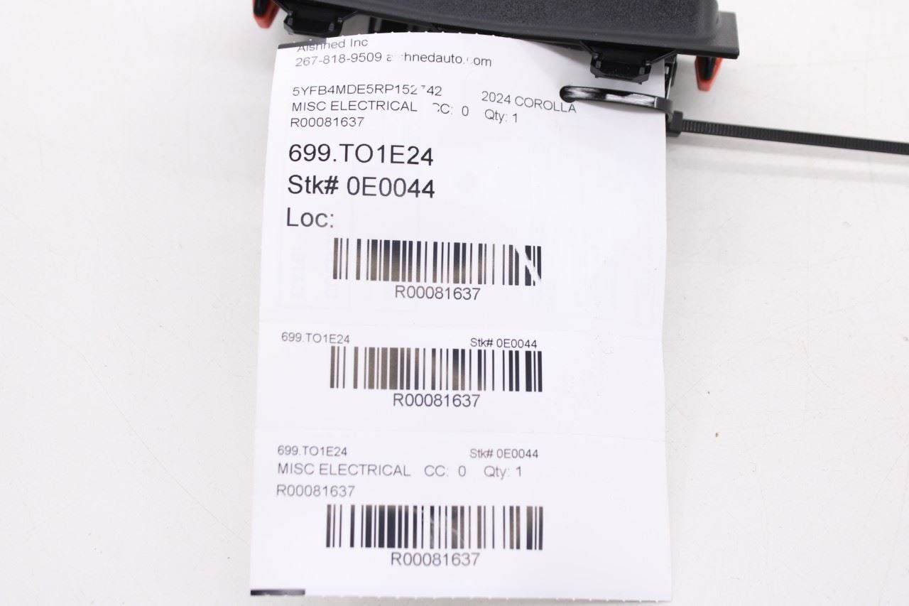 2020-26 Toyota Corolla LE Rear Center Console Switch Bezel Trim Panel 589110252013