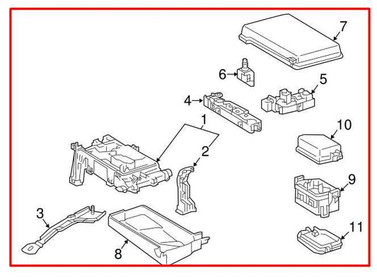 2015-2023 Toyota Tacoma 3.5L Engine Bay Fuse Relay Junction Box 82760-04010 OEM - Alshned Auto Parts