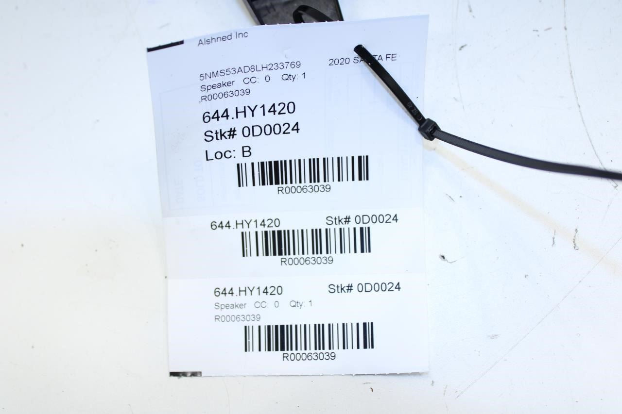 19-2023 Hyundai Santa Fe Limited RR LH Quarter Panel Harman Speaker 96360-S1200 - Alshned Auto Parts
