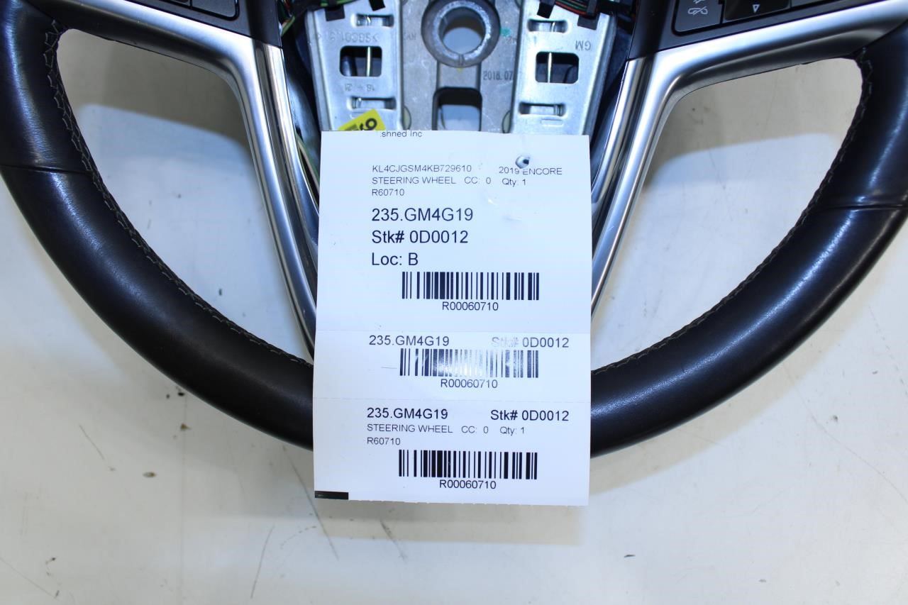 17-20 Buick Encore Steering Wheel Leather w/ Control Buttons 42359370 OEM *ReaD* - Alshned Auto Parts