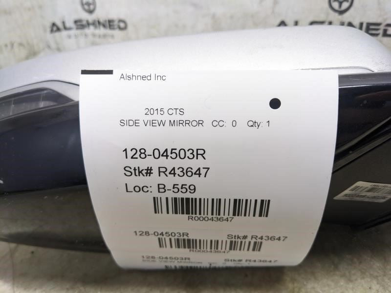 2014-2015 Cadillac CTS Right Side Rearview Mirror Power Turn Signal 23105601 OEM - Alshned Auto Parts