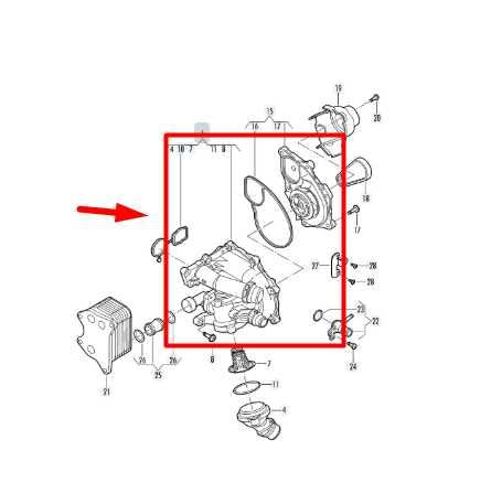 15-18 Volkswagen Jetta 1.8L Engine Water Pump Thermostat Housing 06K121111N OEM - Alshned Auto Parts