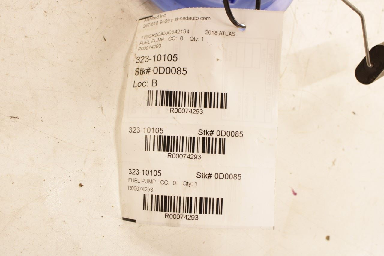 2018-2023 Volkswagen Atlas S 3.6L AWD Fuel Pump Assembly 3QF-919-051-E OEM - Alshned Auto Parts