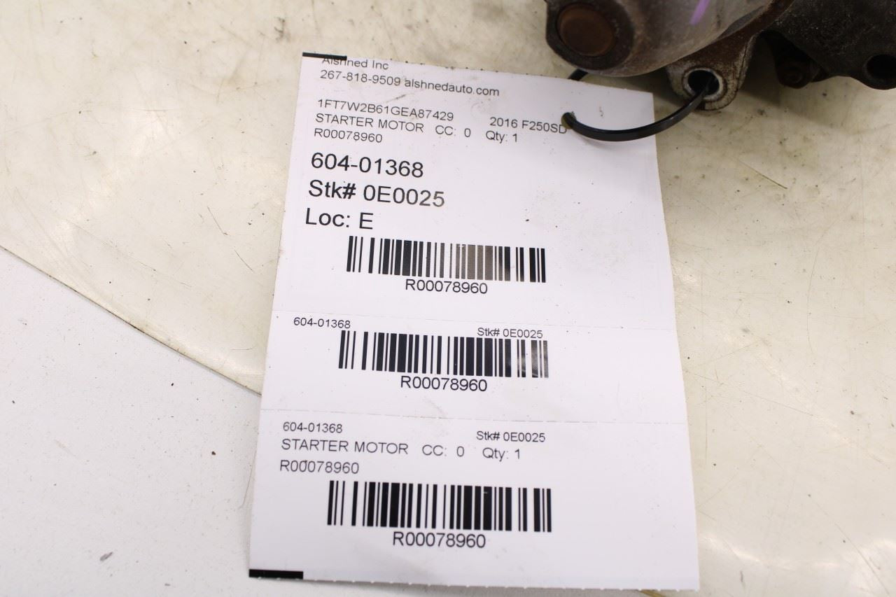 2013-2019 Ford F-250 Lariat 6.2L Engine Starter Motor 12V DL3T-11000-AA OEM - Alshned Auto Parts