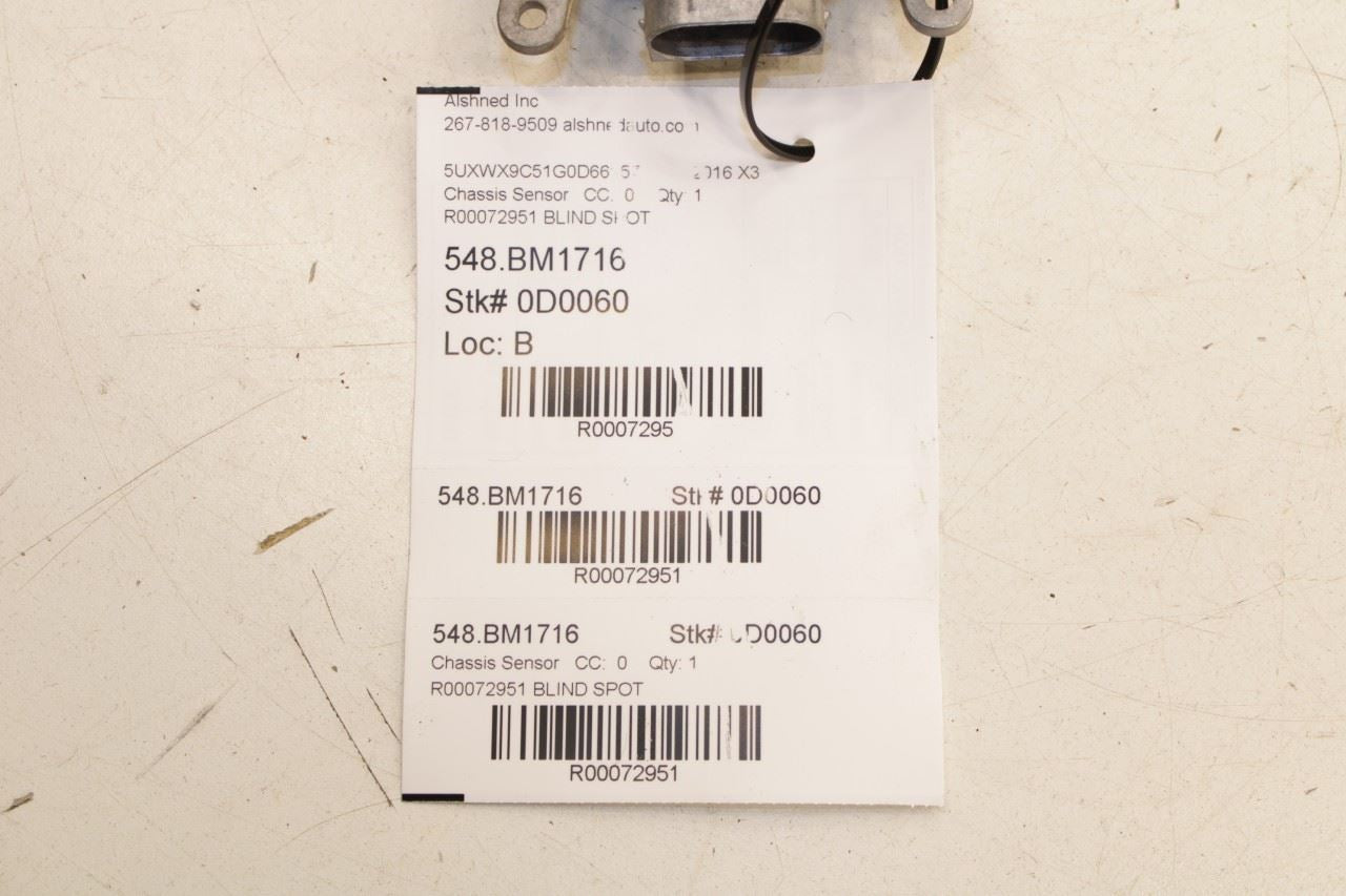 11-17 BMW X3 xDrive28i Rear Right Side Blind Spot Detection Radar Sensor Module - Alshned Auto Parts