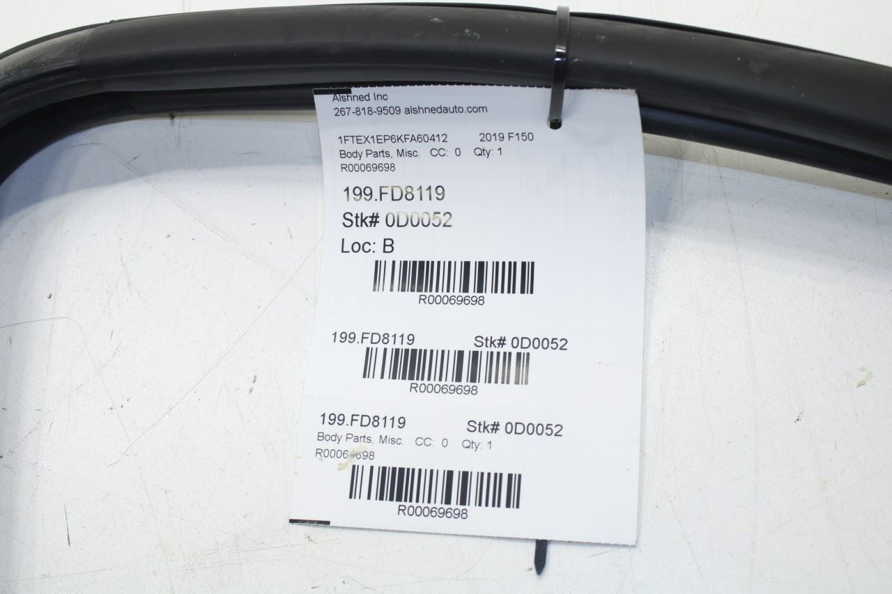 2015-2020 Ford F150 XL Super Cab Rear Left Door Run Channel w/ Belt Weatherstrip - Alshned Auto Parts