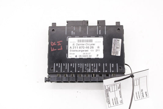 2006-2009 Mercedes-Benz CLK 350 Front Left Power Seat Memory Control Module OEM - Alshned Auto Parts