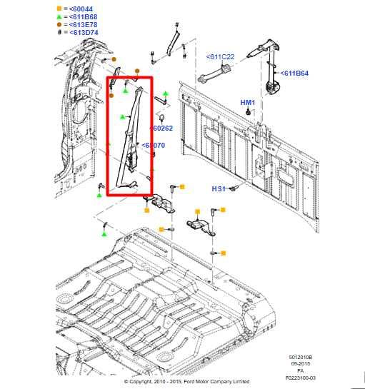 11-16 Ford F250 Lariat Crew Cab 6.2L Rear Right Side 2nd Row Seat Belt Retractor - Alshned Auto Parts