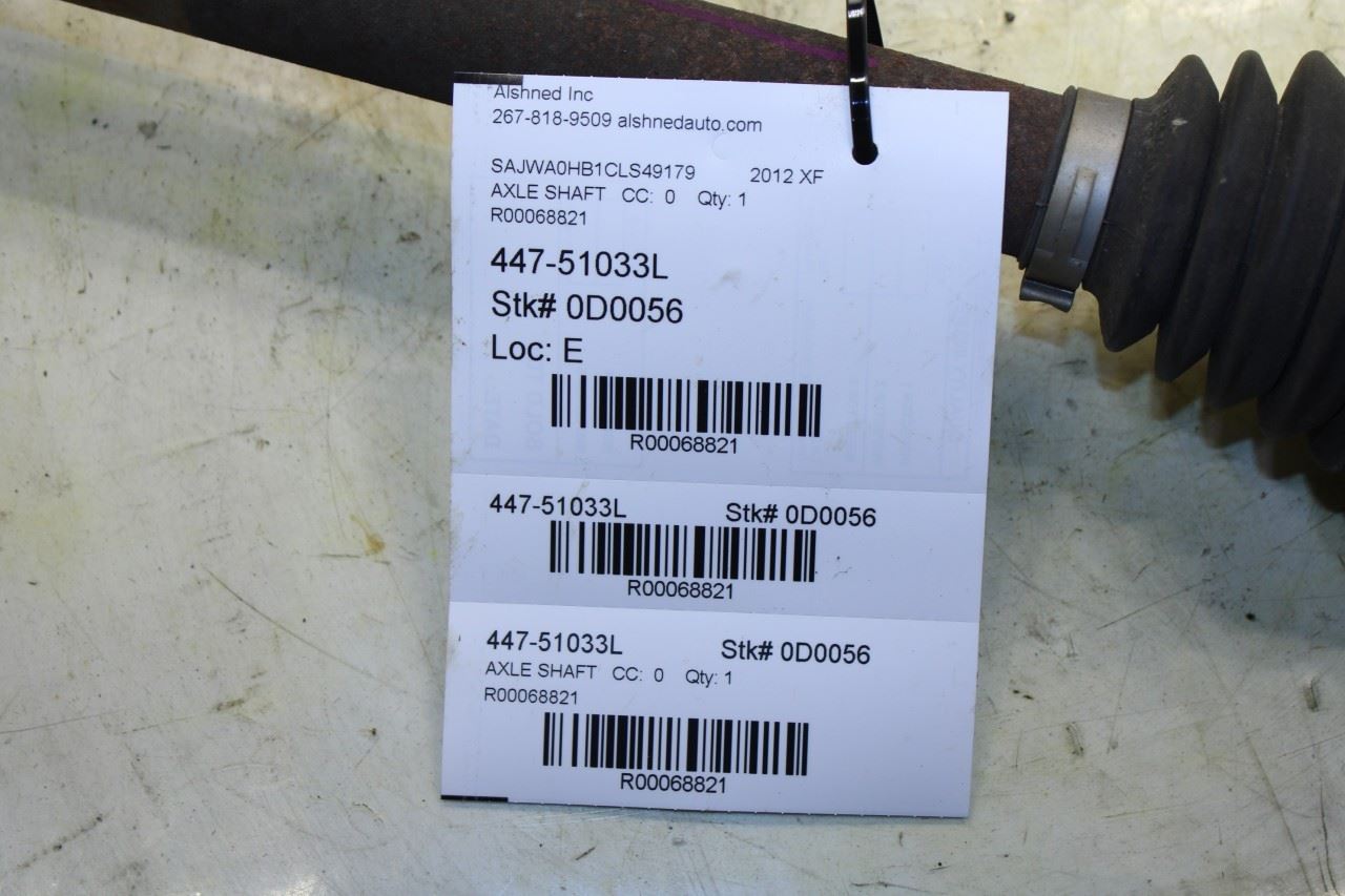 2012-2015 Jaguar XF Portfolio Rear Left Side CV Axle Drive Half Shaft C2D42133 - Alshned Auto Parts