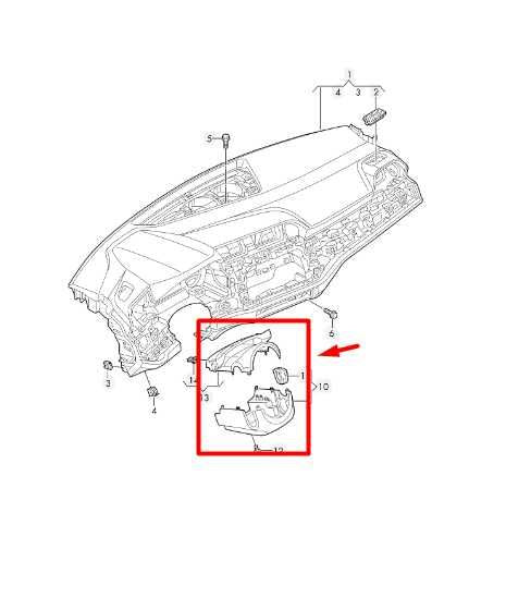2019-24 Audi Q3 S Line Steering Column Shroud Housing Upper and Lower 83A953512B - Alshned Auto Parts