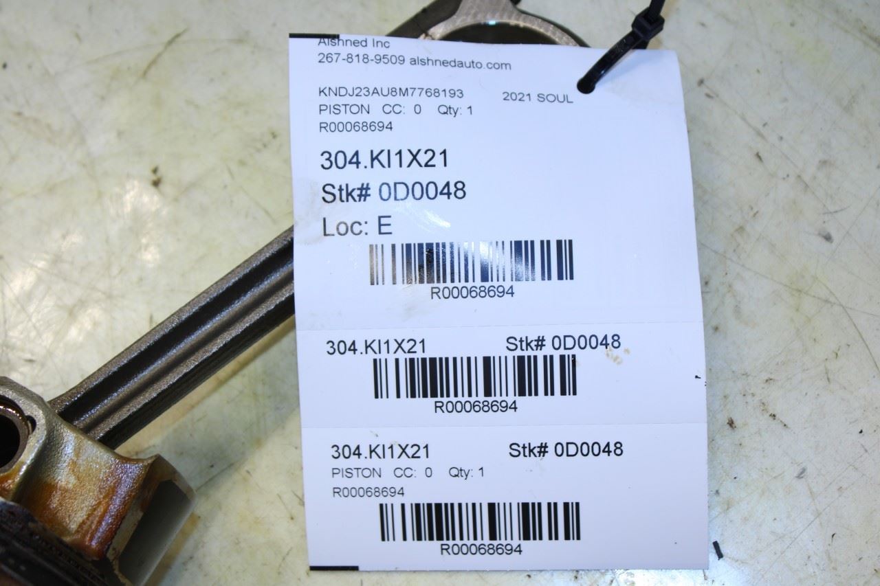 2020-2022 Kia Soul LX 2.0L Engine Piston No 2 w/ Connecting Rod 23510-2E420 OEM - Alshned Auto Parts