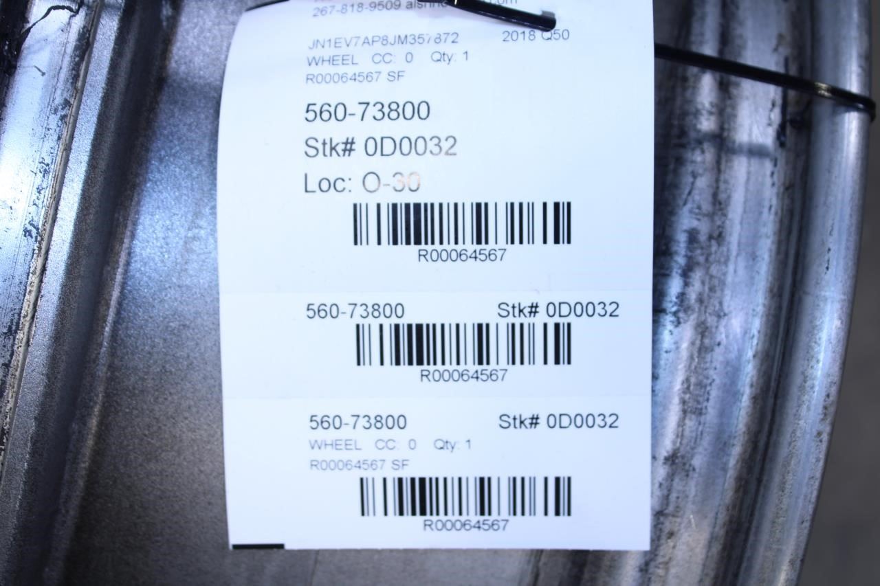 2018-2024 Infiniti Q50 Luxe RWD Aluminum Wheel R18x7.5J D0C00-6HH4A OEM - Alshned Auto Parts