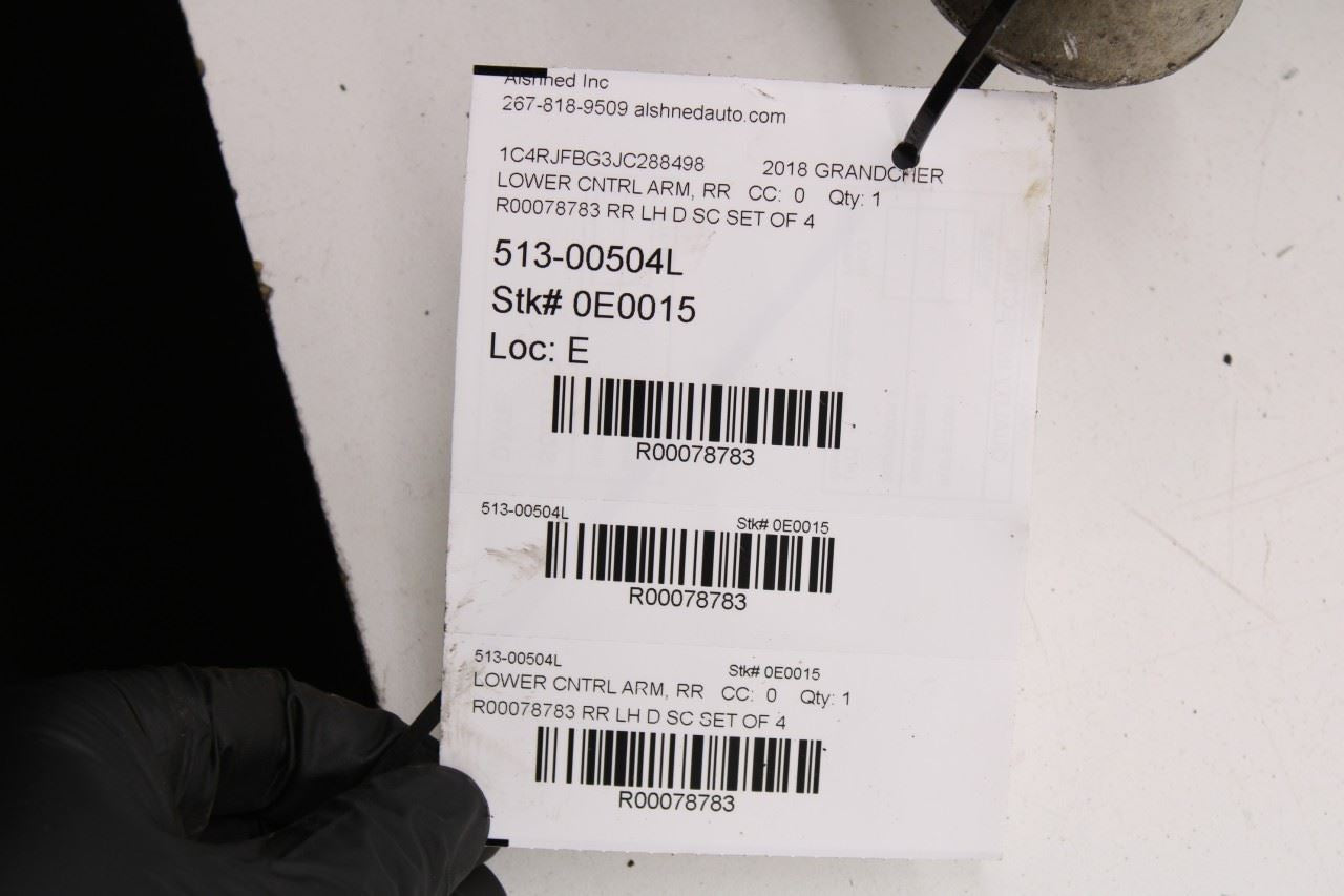 15-22 Jeep Grand Cherokee Limited 4WD Rear Left Side Control Arm Set of 4 *ReaD* - Alshned Auto Parts