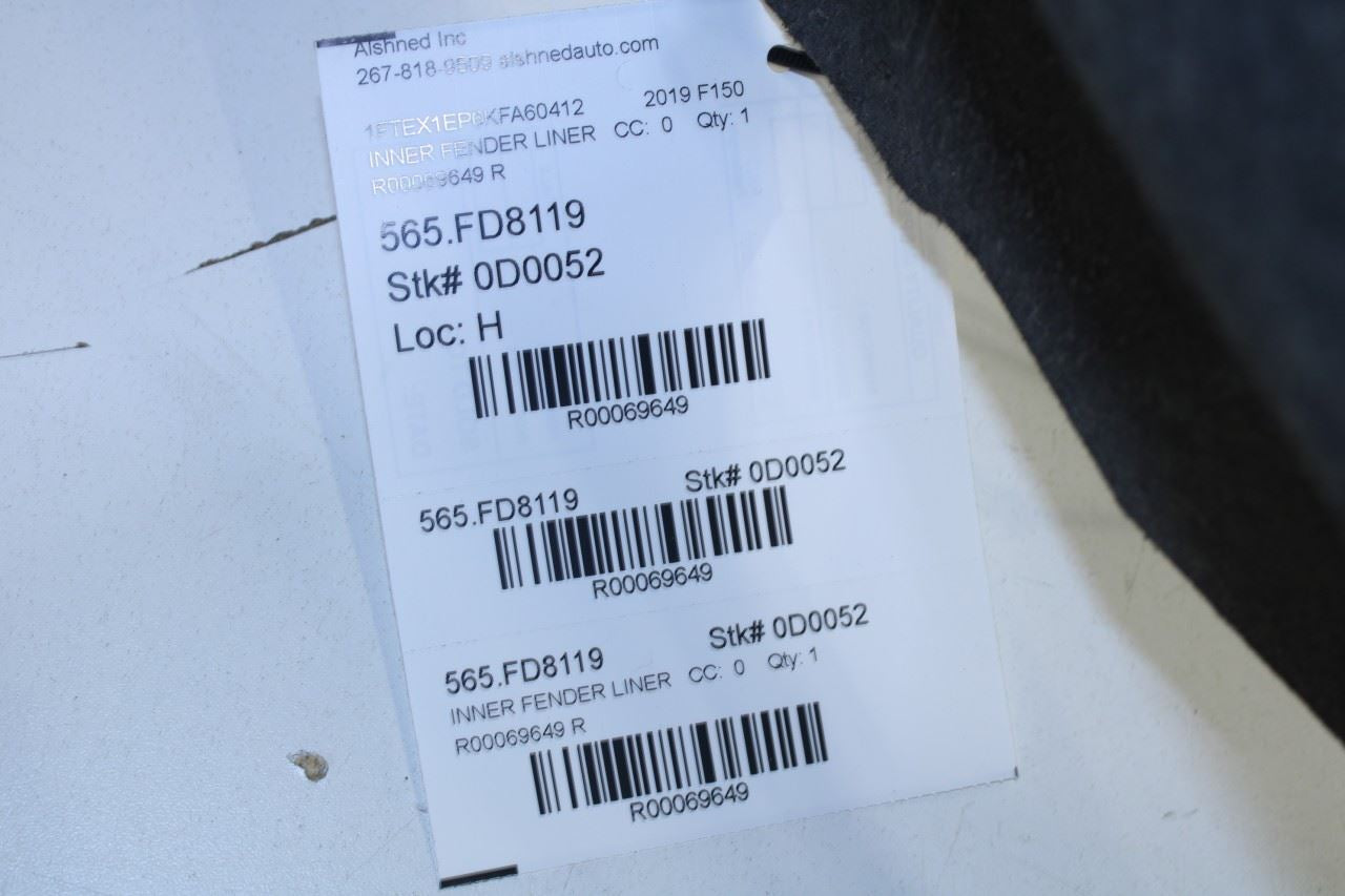 2015-20 Ford F150 XL Super Cab Front Left Wheelhouse Liner Splash Shield *ReaD* - Alshned Auto Parts