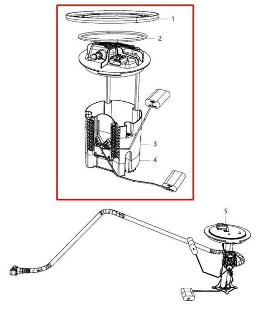 2011-2015 Jeep Grand Cherokee Overland 5.7L 4WD Fuel Gas In Tank Pump Assembly - Alshned Auto Parts