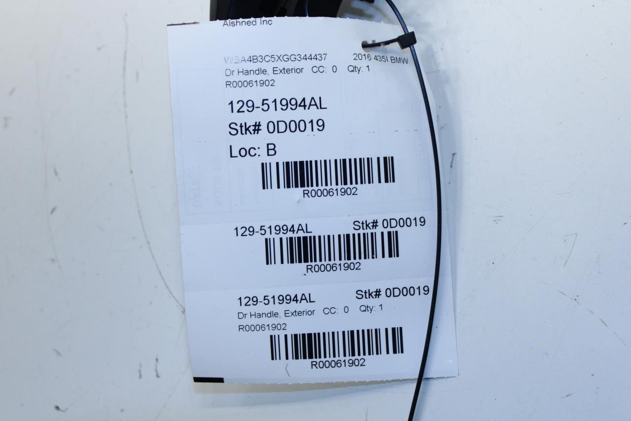 15-16 BMW 435i Gran Coupe xDrive Front LH Side Door Exterior Handle 51210445185 - Alshned Auto Parts
