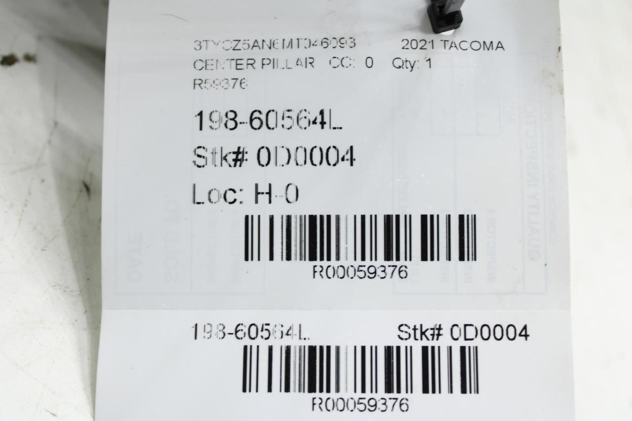 2015-2023 Toyota Tacoma Center Left Lower B-Pillar Trim Panel 62414-04040-C0 OEM - Alshned Auto Parts