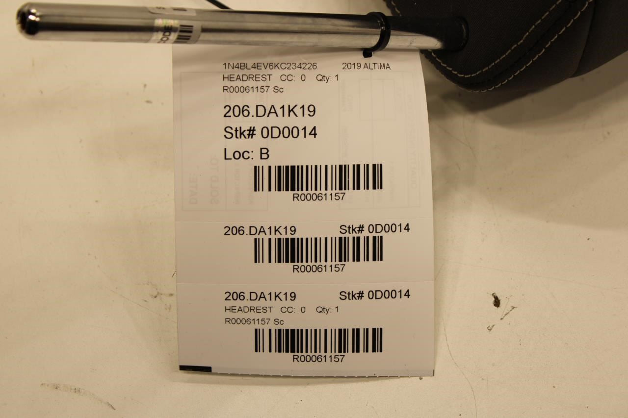 2019-2020 Nissan Altima SL Front Driver Left Side Seat Headrest 86400-6CC0A OEM - Alshned Auto Parts