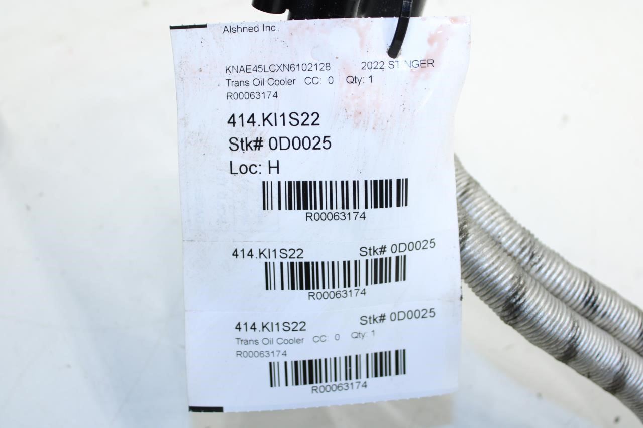 2018-23 Kia Stinger GT1 3.3L Transmission Oil Cooler Hose Tube Pipe 25470-J5150 - Alshned Auto Parts