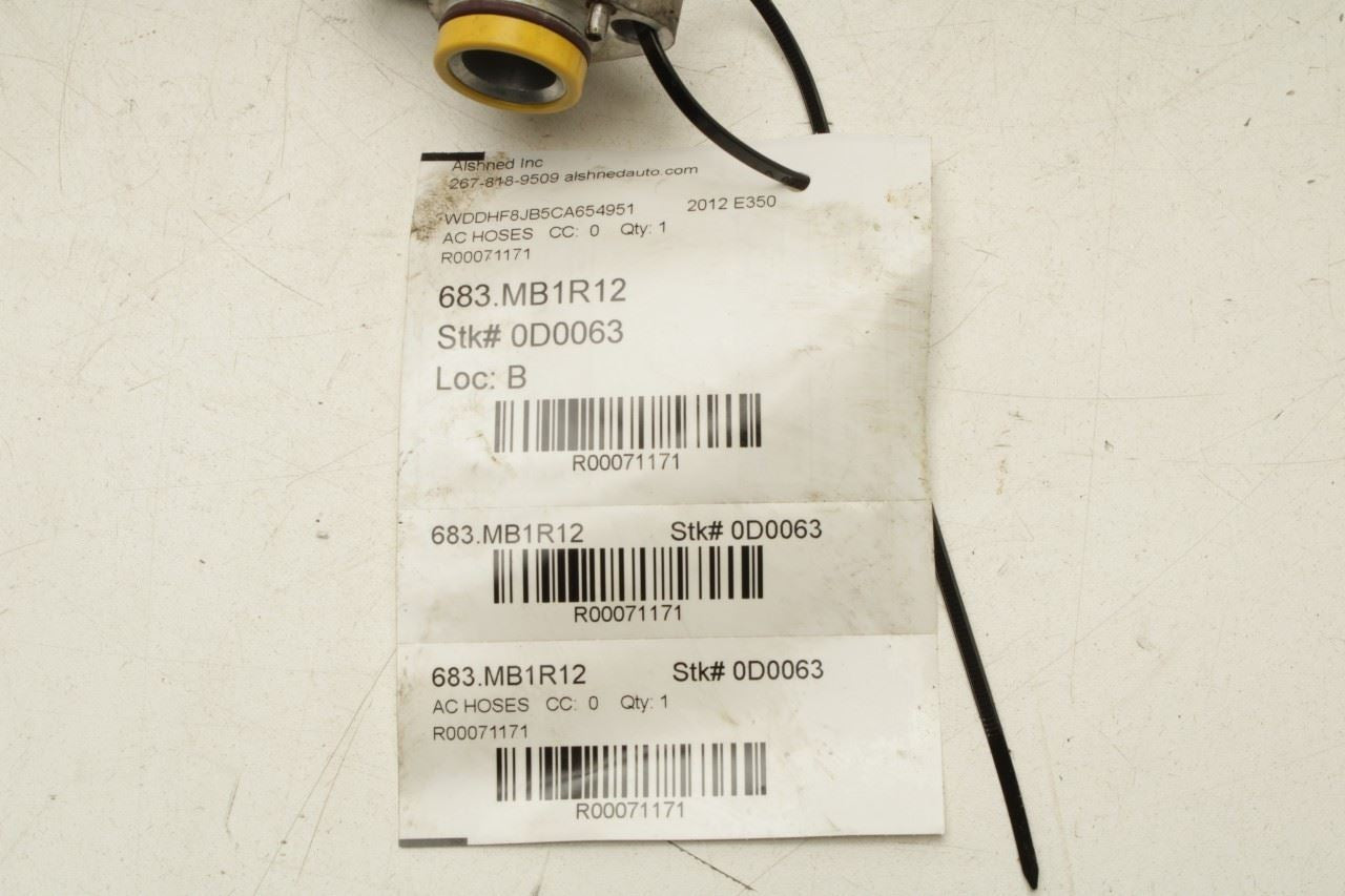 12-16 Mercedes-Benz E350 Sport 4Matic 3.5L AC Air Conditioning Suction Hose Line - Alshned Auto Parts
