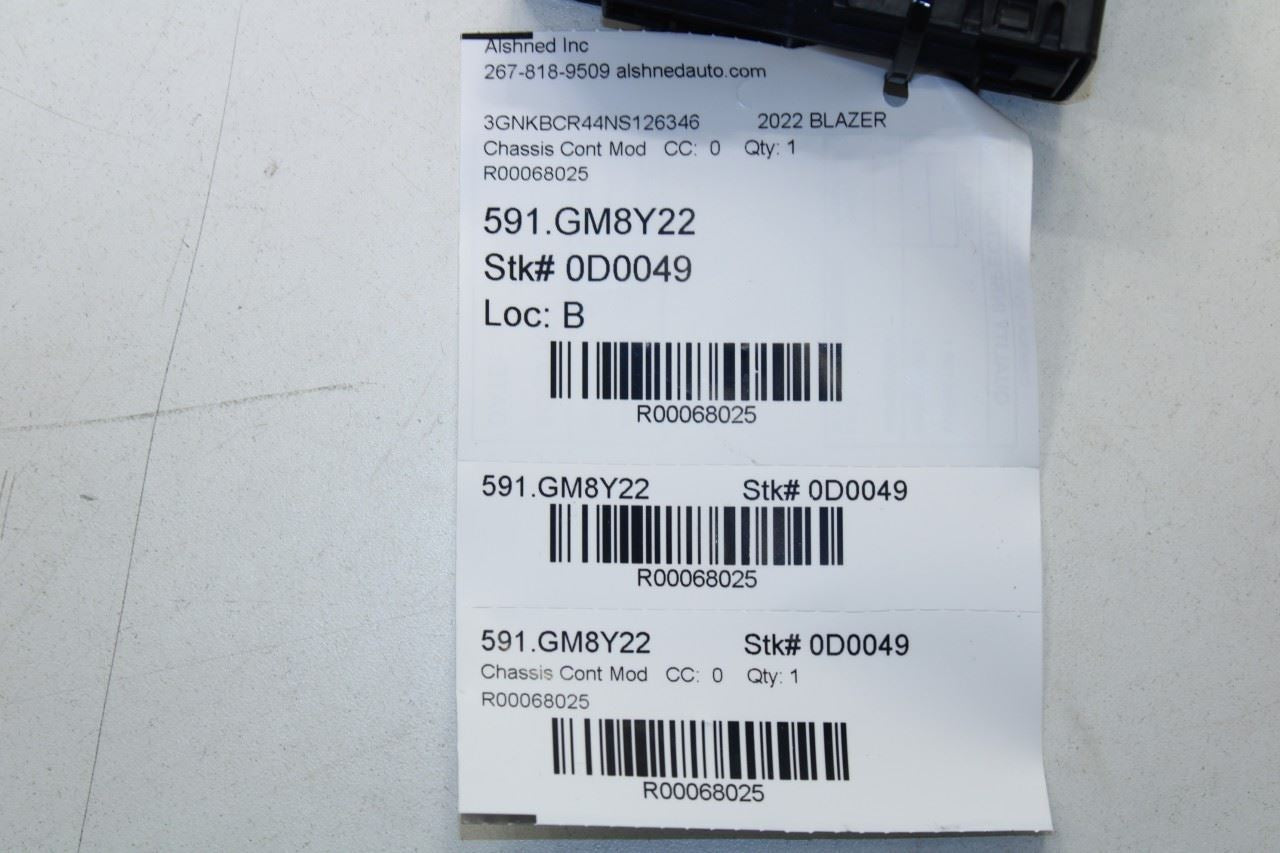 2022-2025 Chevrolet Blazer 2LT Serial Data Gateway Control Module 13542827 OEM - Alshned Auto Parts