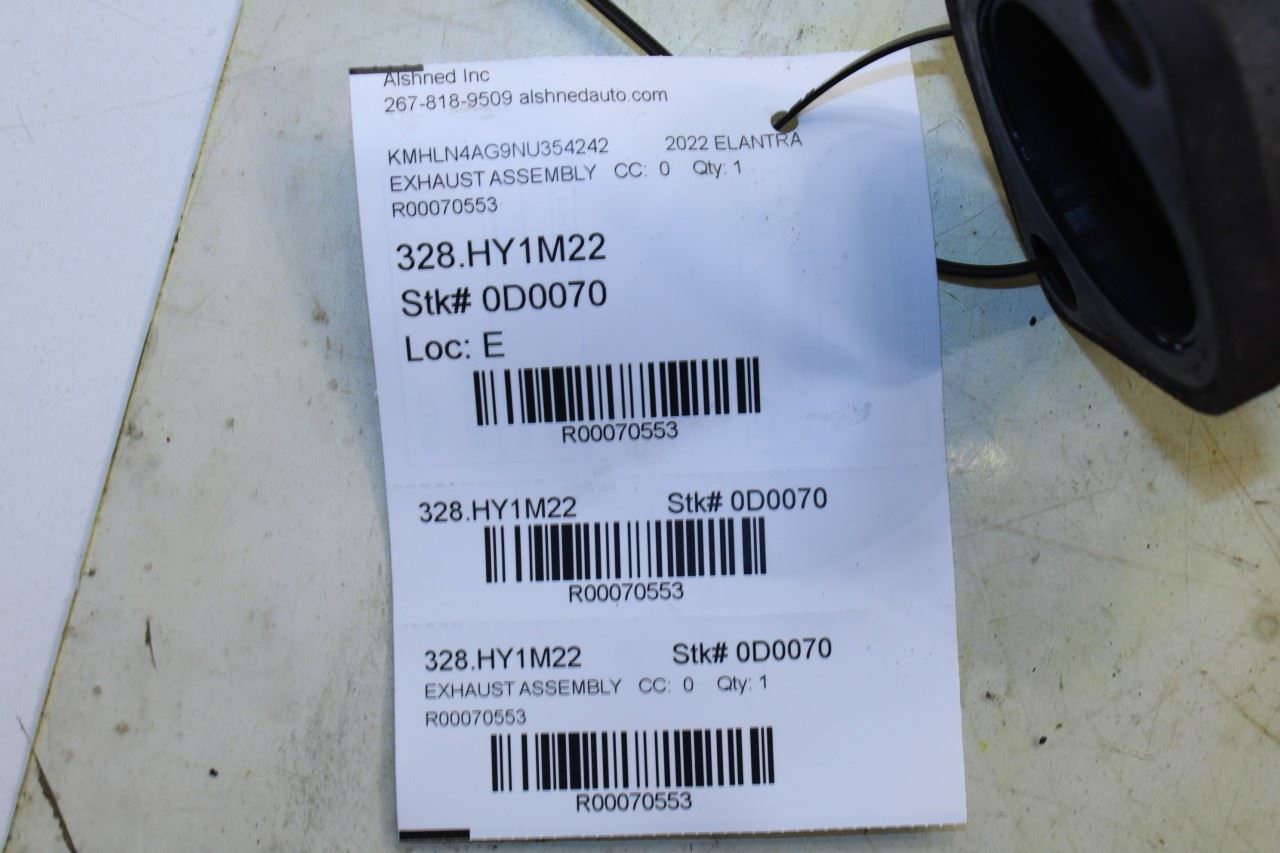 2021-25 Hyundai Elantra SEL 2.0L FWD Front Exhaust System Pipe Korea 28610-AA400 - Alshned Auto Parts