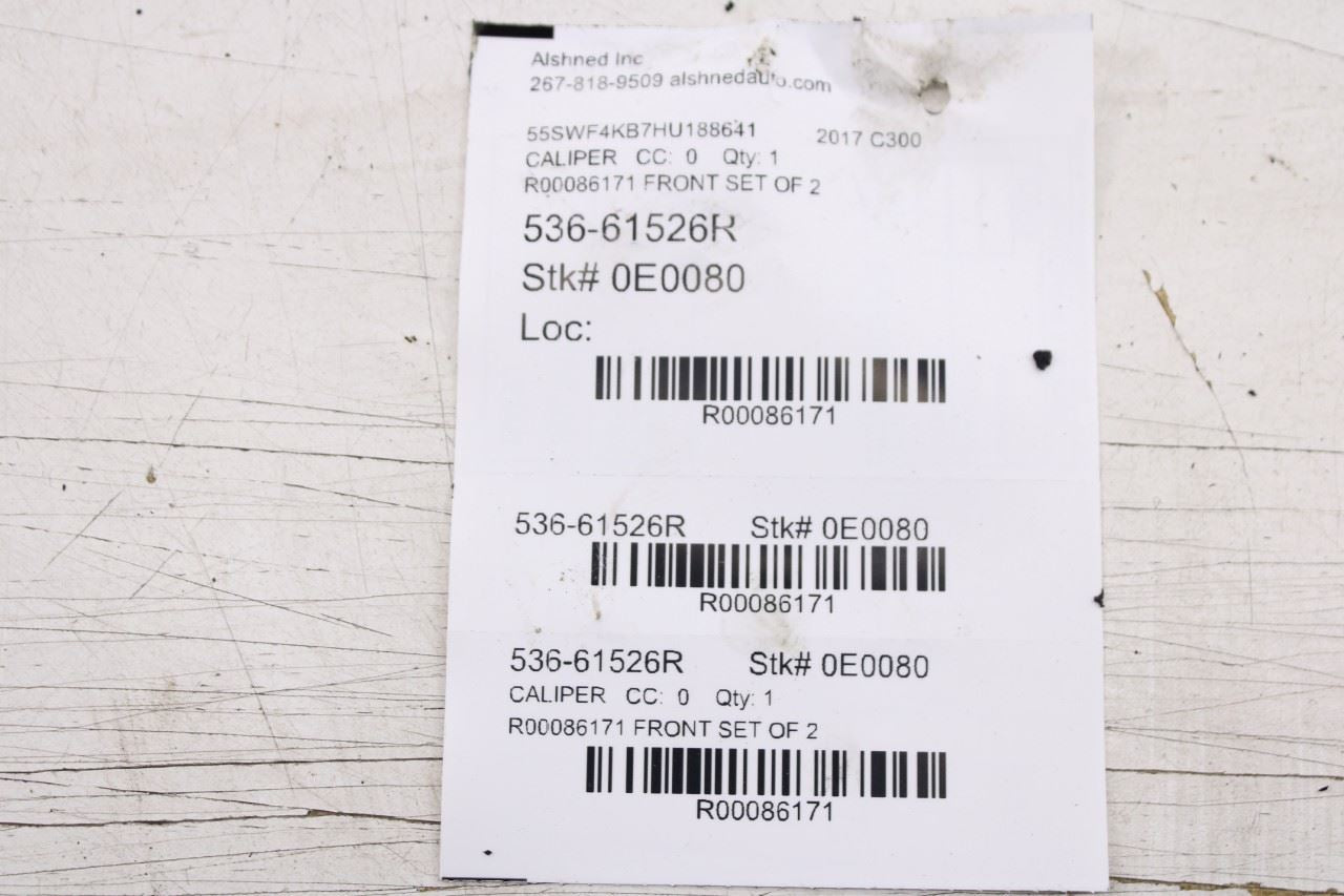 2015-2023 Mercedes-Benz C300 4Matic Front RH and LH Disc Brake Caliper Set of 216