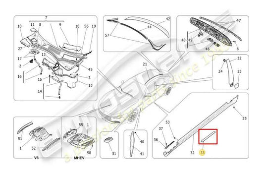 2017-21 Maserati Ghibli Front Right and Left Side Door Step Sill Plate 670013727 - Alshned Auto Parts