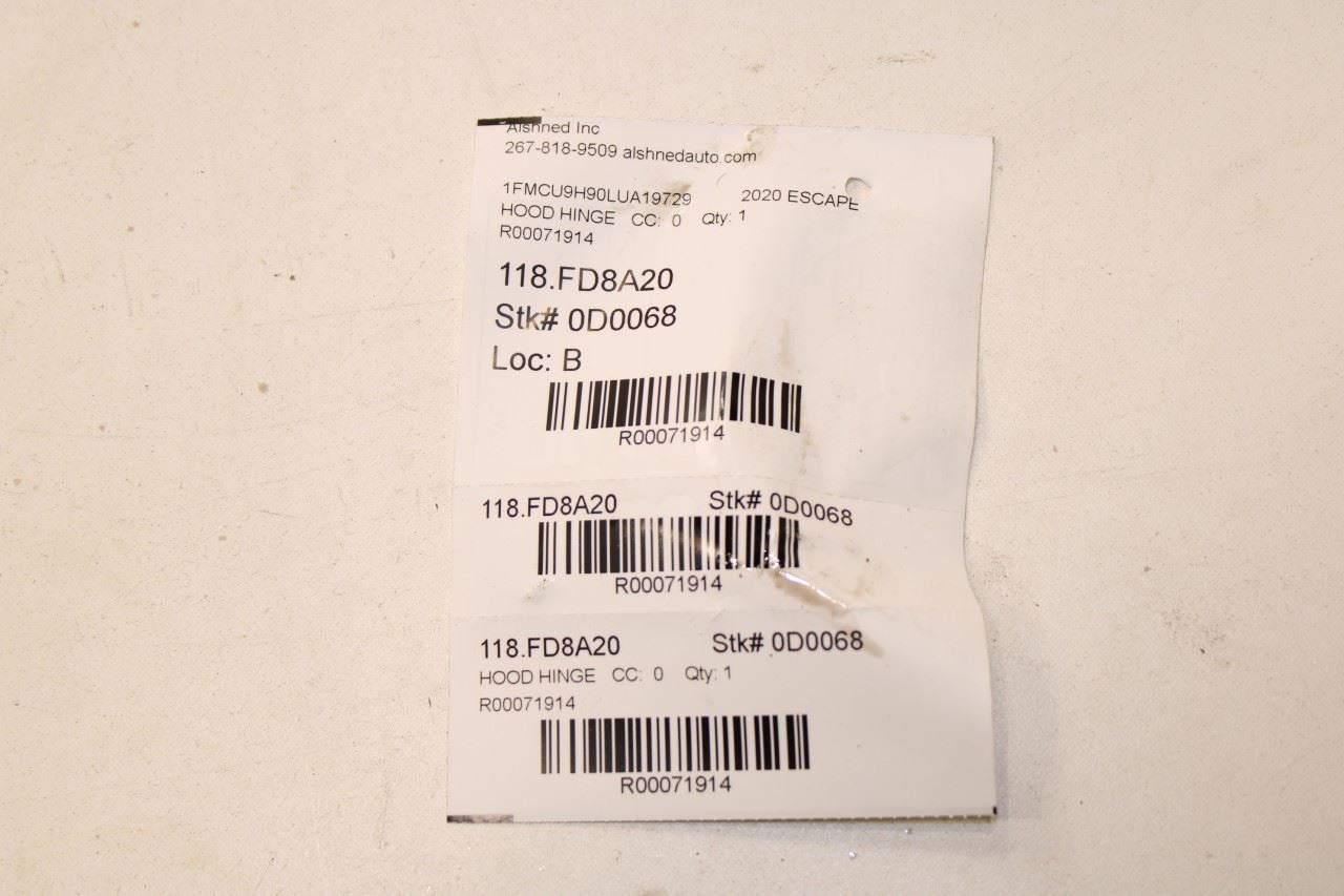 2020-2025 Ford Escape SEL Front Right and Left Side Hood Hinge Set LJ6Z-16796-A - Alshned Auto Parts