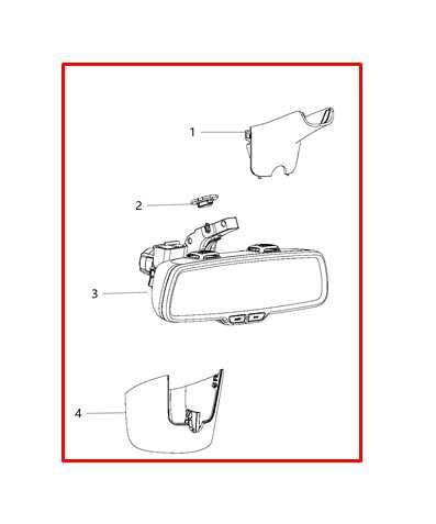 2013-2016 RAM 1500 Big Horn Interior Inside Rear View Mirror 68096091AG OEM - Alshned Auto Parts