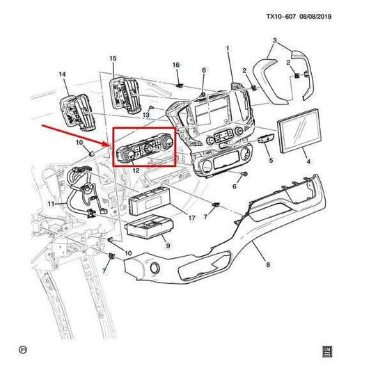 2018-2024 GMC Terrain Denali Dash AC Heater Temperature Climate Control 87840006 - Alshned Auto Parts