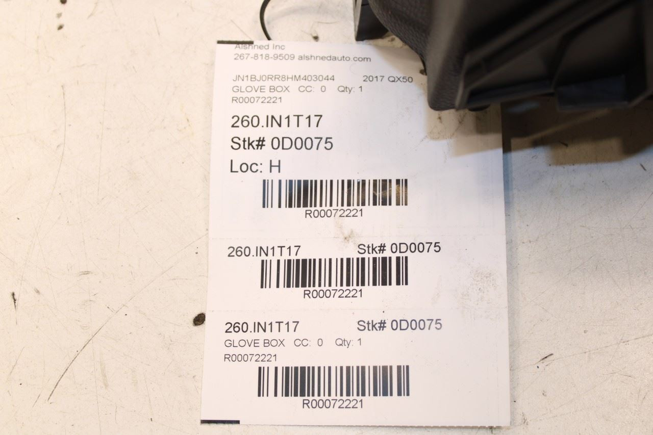 2014-2017 Infiniti QX50 Glove Box Storage Compartment 68500-1BA1B OEM - Alshned Auto Parts