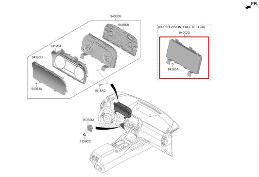 2021-23 Kia Sorento X-Line SX Speed Gauge Instrument Cluster 34K Mileage *ReaD* - Alshned Auto Parts