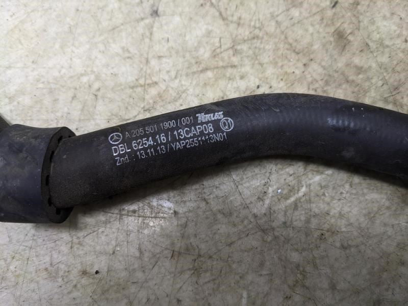 2015-2018 Mercedes-Benz C300 Engine Radiator Coolant Hose Tube 205-501-19-00 OEM - Alshned Auto Parts