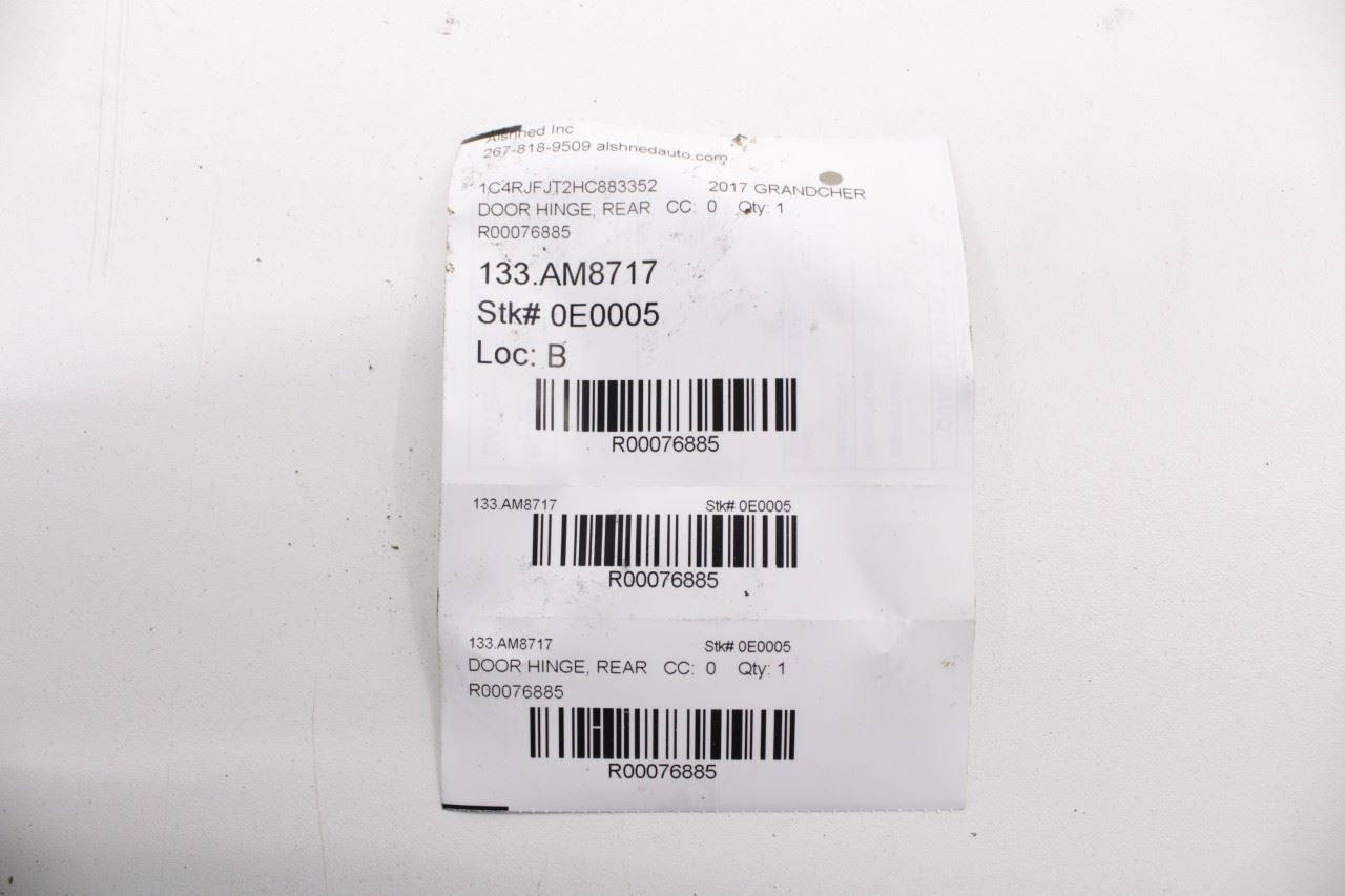 2011-2021 Jeep Grand Cherokee Summit Rear Right Door Hinge Upper and Lower Pair - Alshned Auto Parts