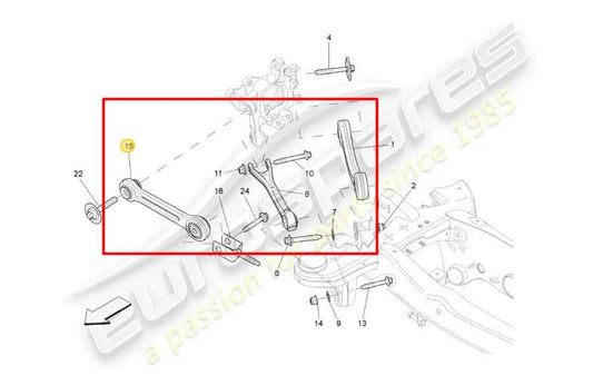 17-21 Maserati Ghibli RWD Rear Passenger RH Side Suspension Control Arm Set of 4 - Alshned Auto Parts