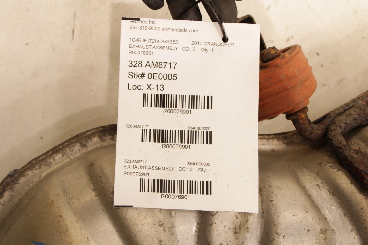 2014-20 Jeep Grand Cherokee Summit 5.7L Exhaust Center Middle Muffler 68276656AA - Alshned Auto Parts
