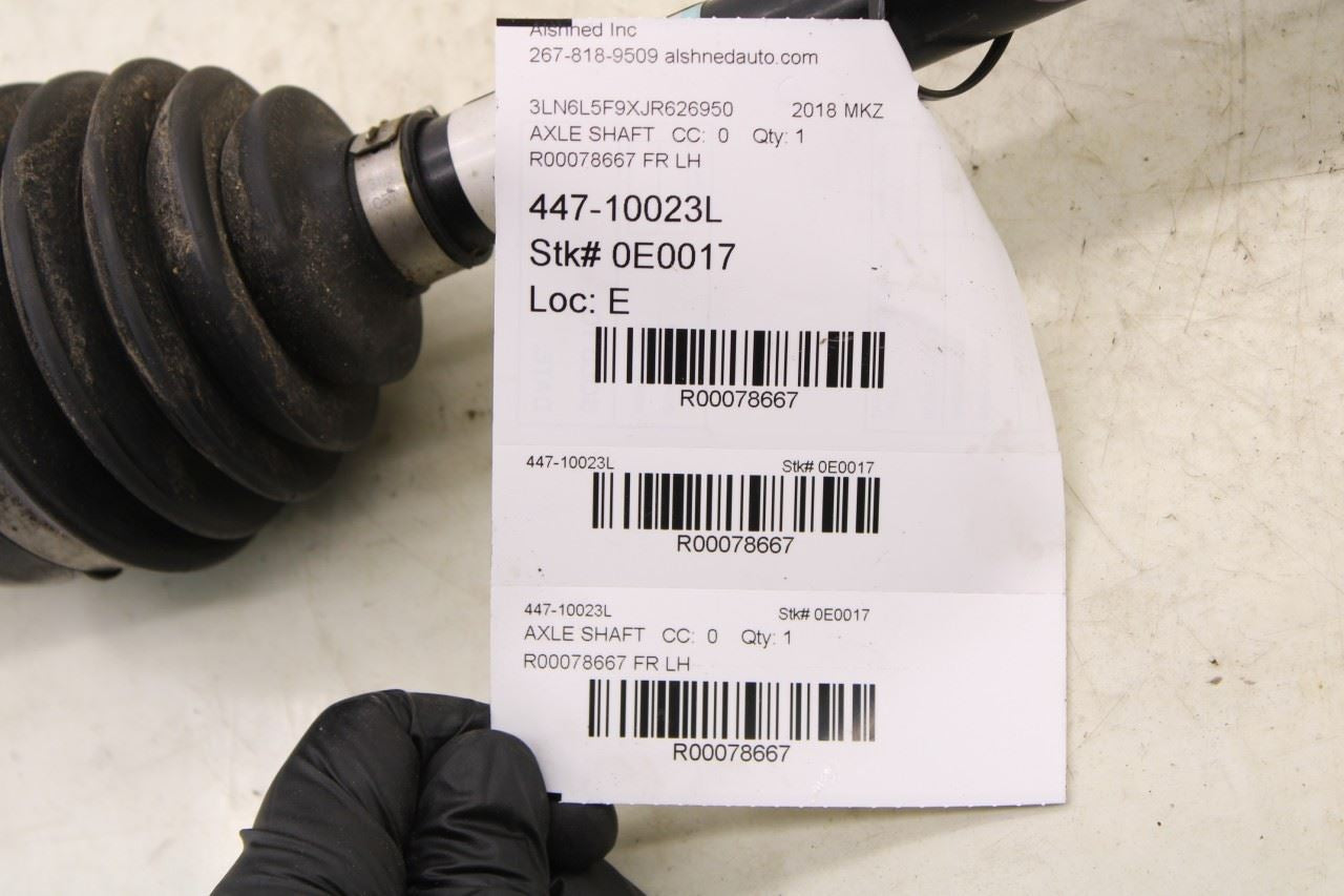 2017-20 Lincoln MKZ Reserve AWD Front Left Driver Side CV Axle Drive Half Shaft - Alshned Auto Parts