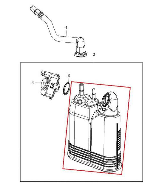 2011-21 Jeep Grand Cherokee Fuel Vapor Evaporative Emission Canister 68322222AA - Alshned Auto Parts