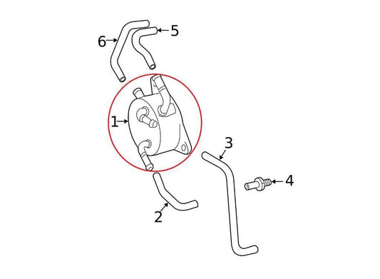 2009-2011 Toyota Camry LE 2.5L Automatic Transmission Oil Cooler 33493-33010 OEM - Alshned Auto Parts