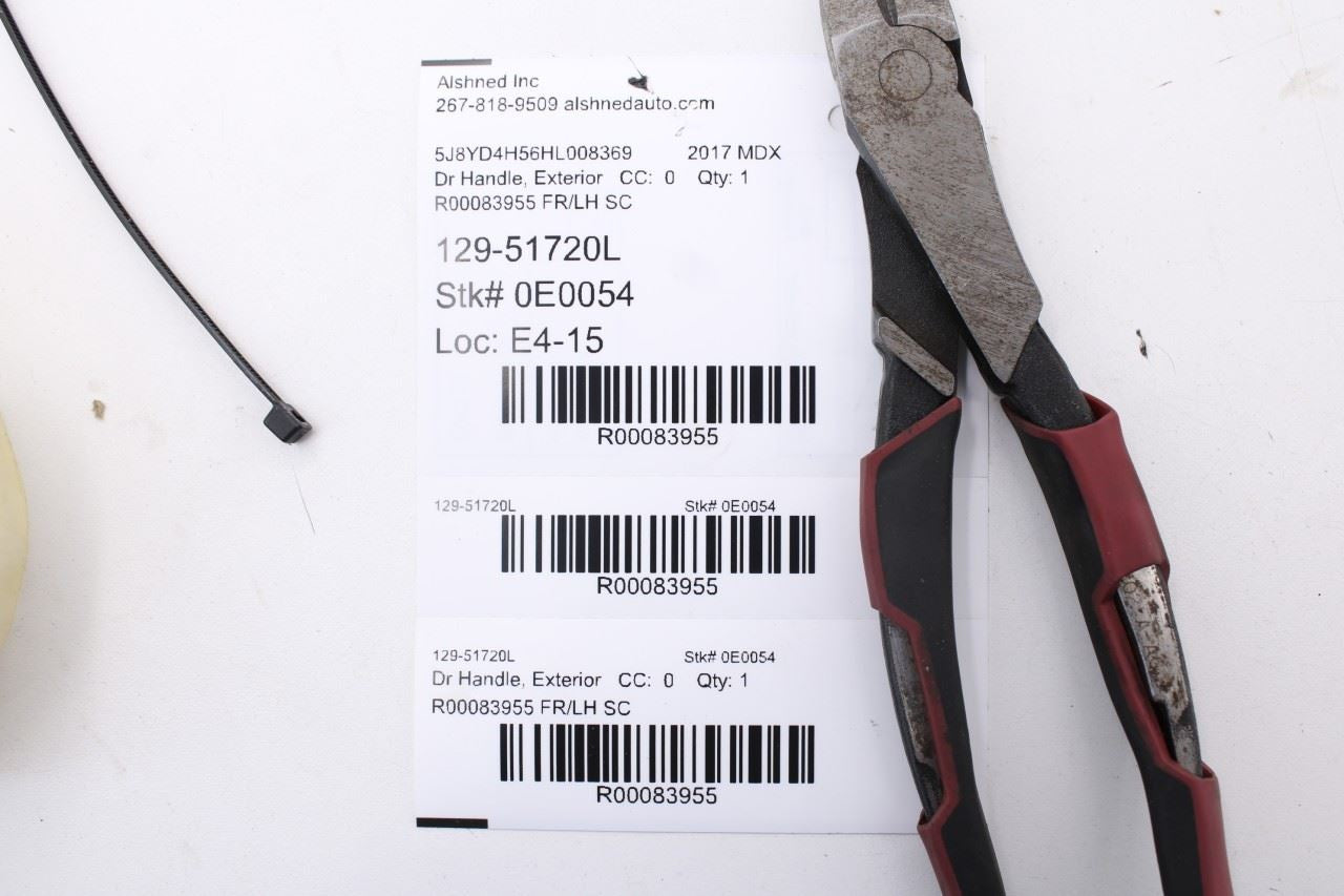 2014-20 Acura MDX w/ Technology Pkg Front Driver Left Side Door Exterior Handle - Alshned Auto Parts