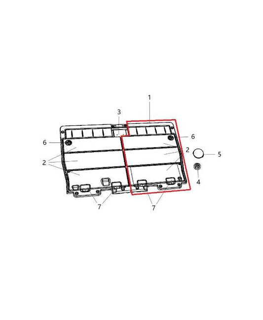 2013-2020 Dodge Grand Caravan GT 2nd Row Right Load Floor Cover Panel 5XQ69DX9AC - Alshned Auto Parts