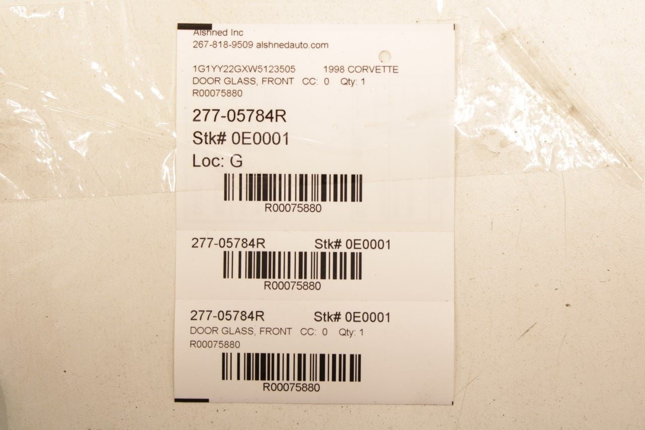 1997-2004 Chevrolet Corvette Front Right Side Door Window Glass 10403190 OEM - Alshned Auto Parts