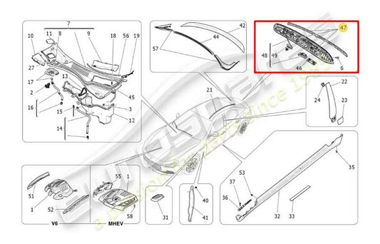 2014-16 Maserati Ghibli S Q4 Rear Trunk Deck Lid Release Handle w/ Backup Camera - Alshned Auto Parts