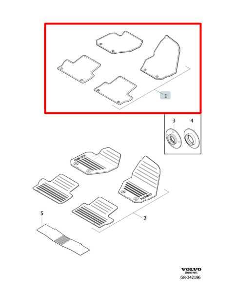 2015-16 Volvo S60 T5 Premier Front and Rear RH and LH Interior Carpet Floor Mats - Alshned Auto Parts
