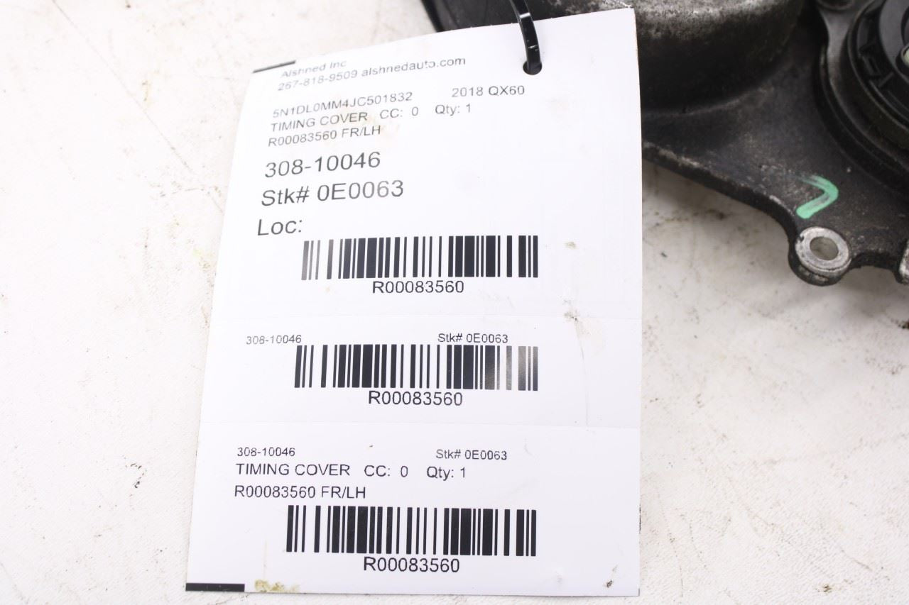 2017-20 Infiniti QX60 3.5L Left Engine Variable Timing Control Cover w/ Actuator13