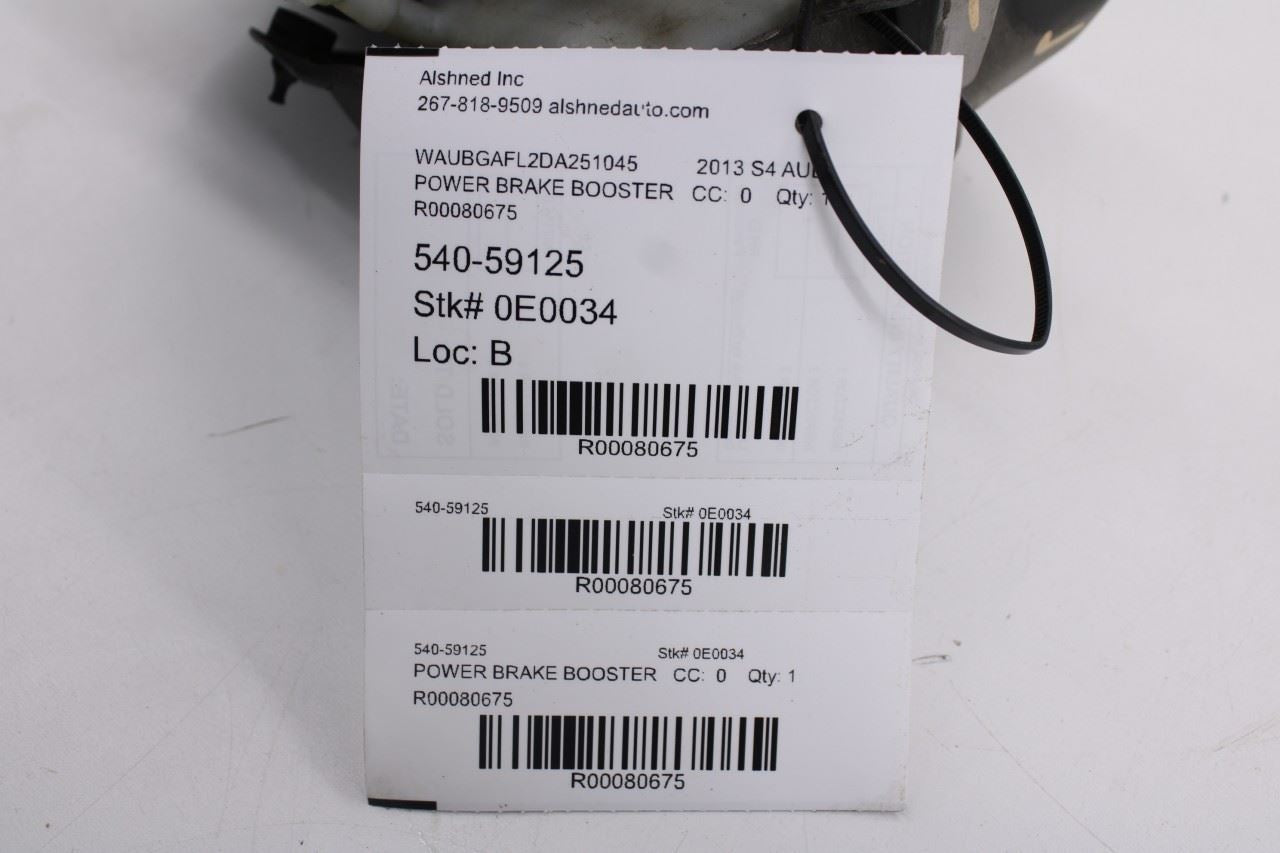 13-2016 Audi S4 Premium Plus Power Brake Booster w/ Master Cylinder w/ Reservoir10